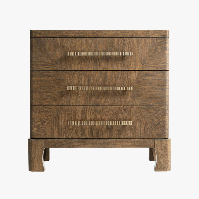 Commode à 3 tiroirs Marlow, Brun