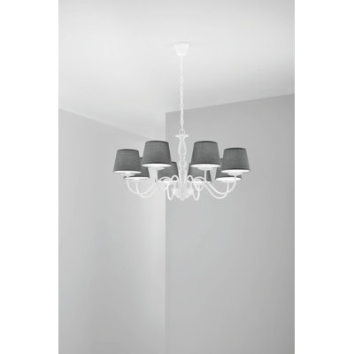 Tordis 8 - Light Shaded Chandelier