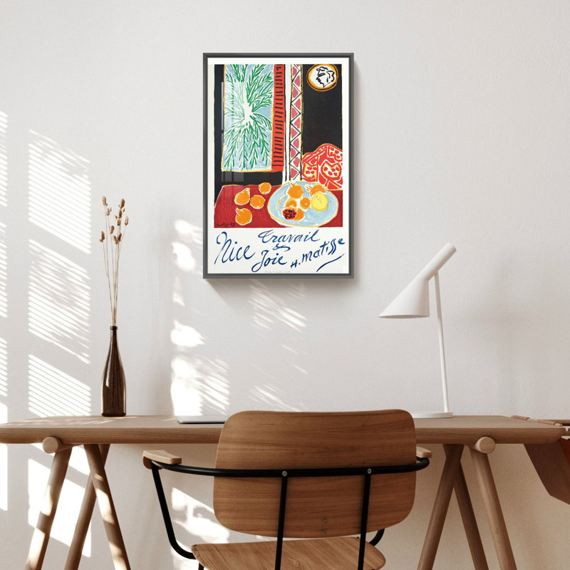 " Matisse Artwork " by Henri Matisse, Black Framed, 16" H x 12" W x 1.3" D