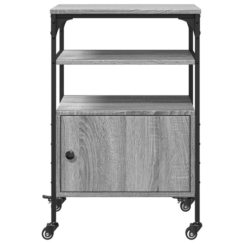 76cm H x 50cm W Printer Stand, Grey Sonoma