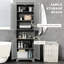 Armoire de salle de bain grise avec 2 armoires et comptoir - 66,55 lb