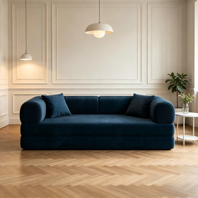 78.8" Compression Modular Boneless Sofa Bed, No Assembly Corduroy