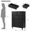 Commode noire à 5 tiroirs-1593021746