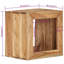 Table de bout en bois massif Chrystina