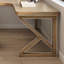 Bureaux en bois massif brun en forme de L-107198179-107198183