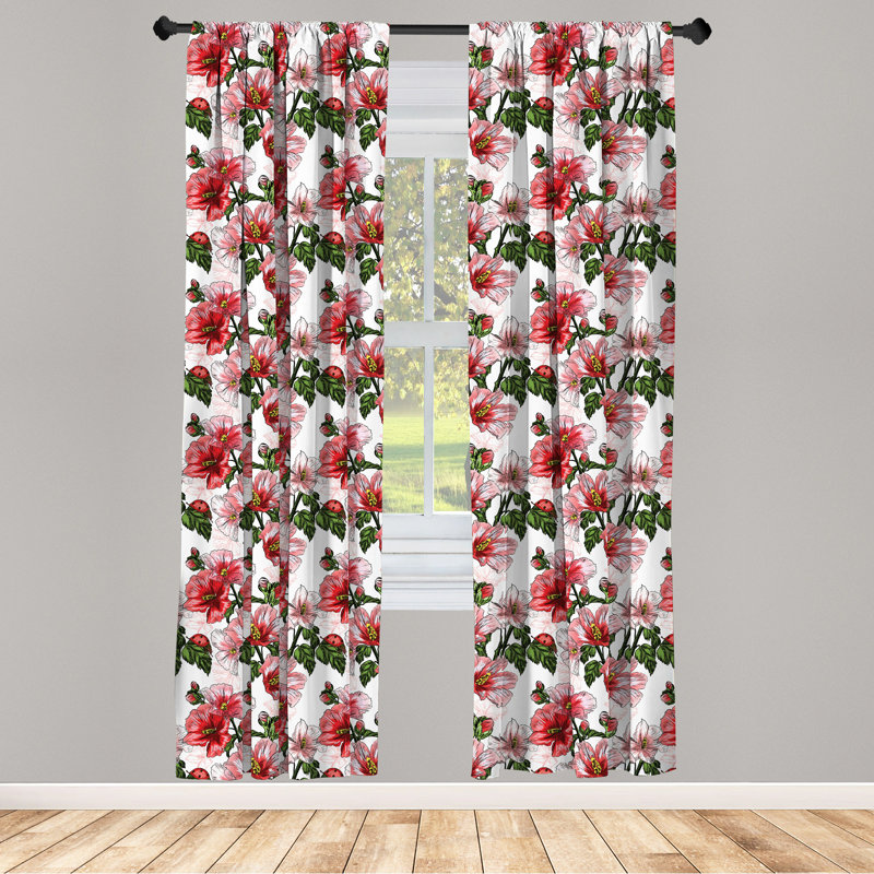 Semi-Sheer Rod Pocket Curtain Panel, 28" x 63"