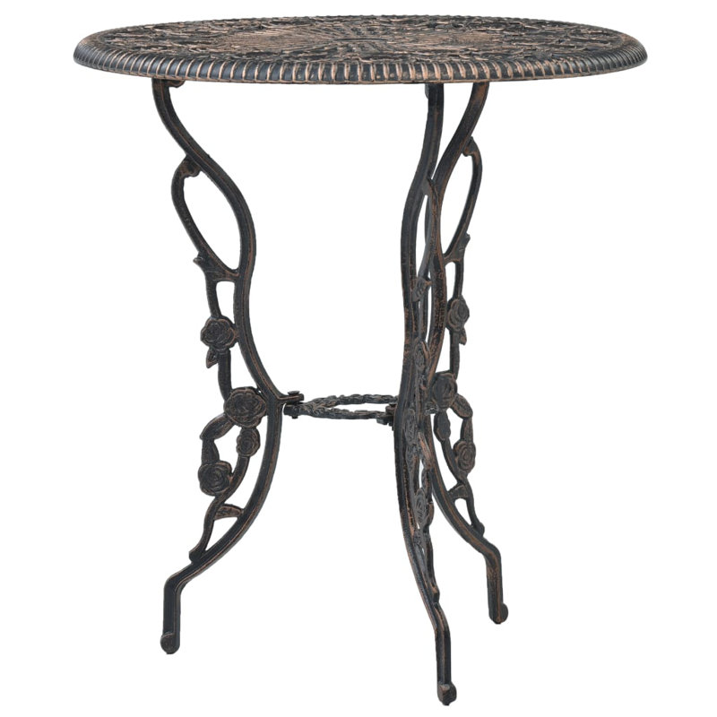 Barreto 3 Piece Bistro Set Cast Aluminium, Bronze