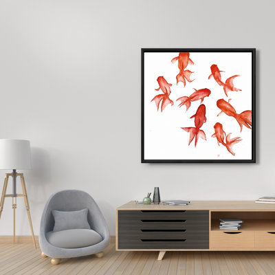 «Red Fishes» sur toile