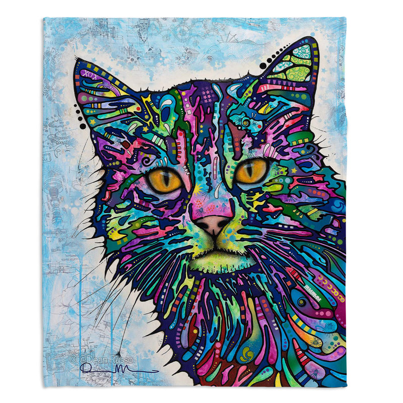 Hand Woven Throw Blanket, 51" x 60"