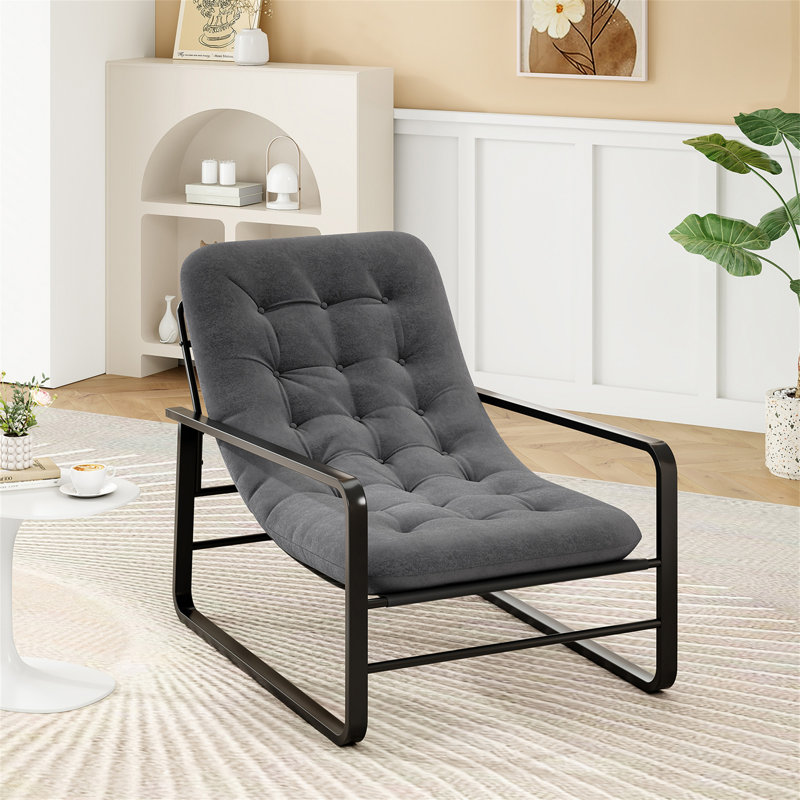 Chaise d'appoint, Gris, 31.3" H x 41.7" W x 26.8" D