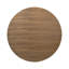 Table de salle à manger ronde en bois avec base en X en noyer
