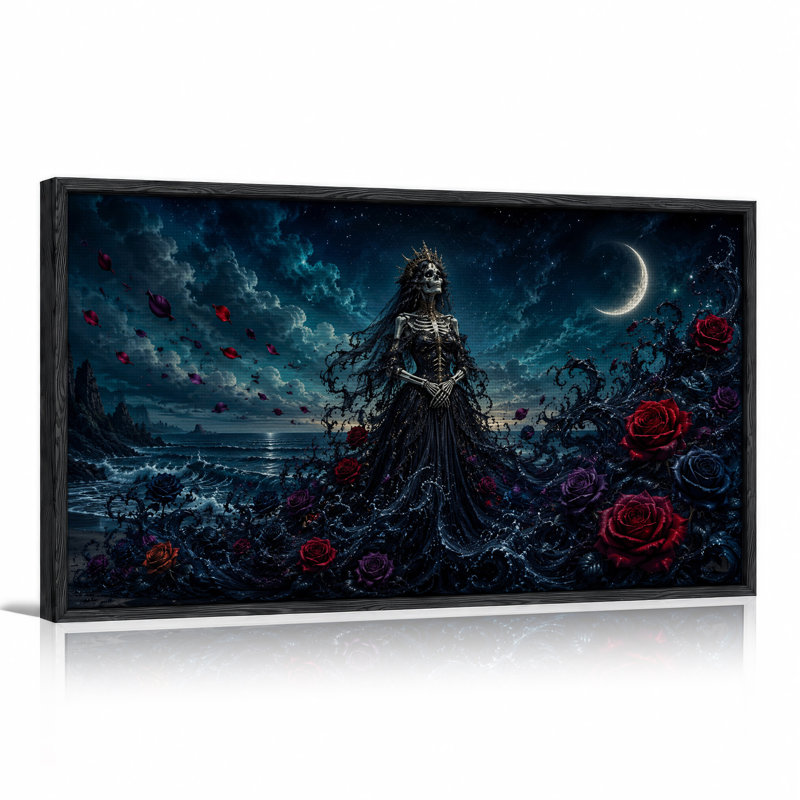 Art gothique sur toile gothique, 58“W x 28”H