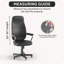 Housse extensible pour chaise de bureau - Facile à nettoyer et durable - Collection Comfort-100481203
