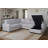 Xander Sectional/ Sofa Bed in Grey Fabric with Built-In USB Port