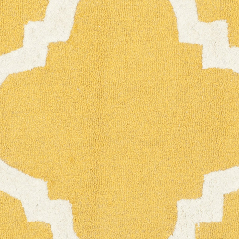 Cannen Hand Tufted Wool Geometric Rug, Rectangle 2' x 3'