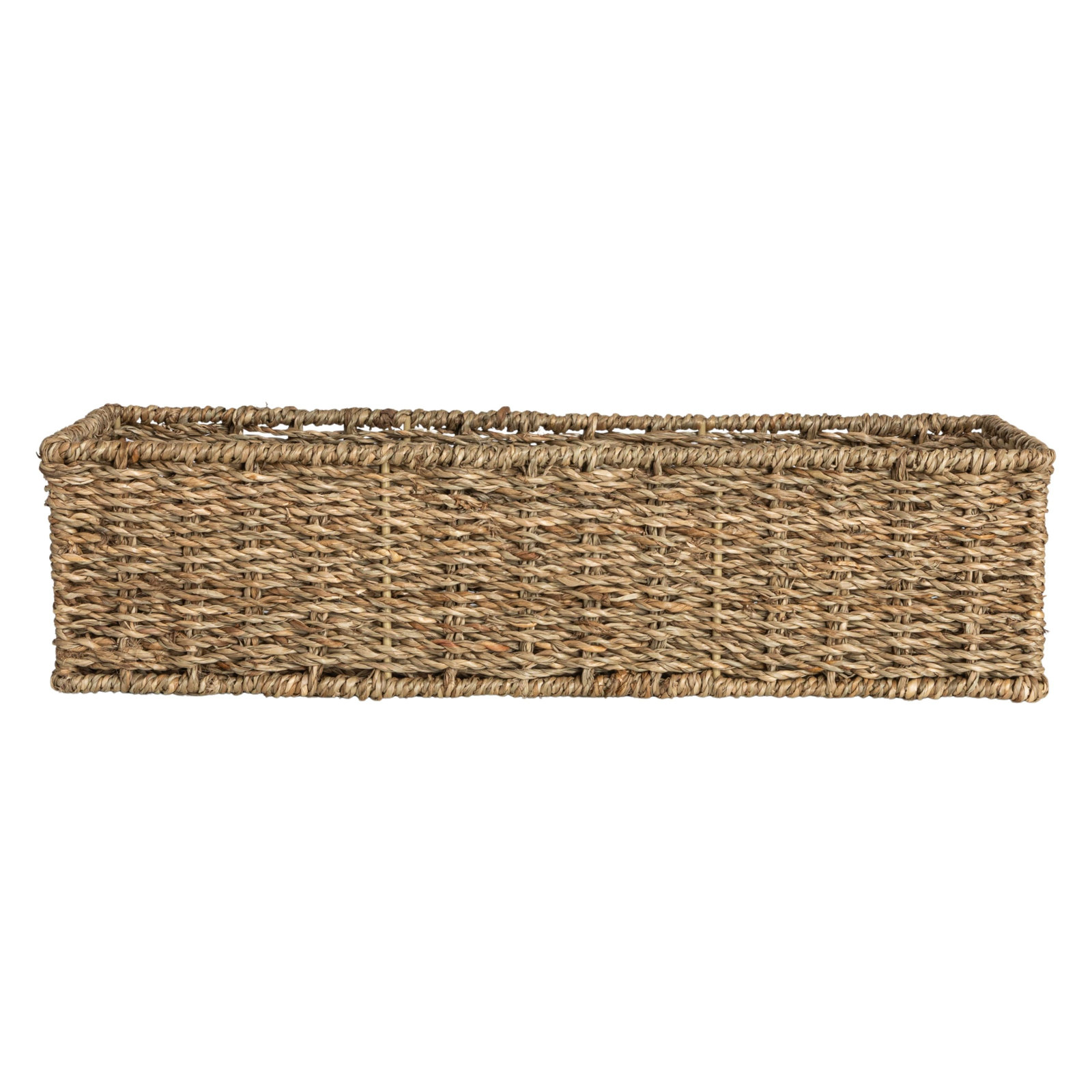 Household Essentials Rectangular Decorative Basket, Natural