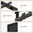 Twin Daybed Corner Bed Frame With 7 Drawers, Desk And Bookcase Storage, Metal Platform  Bed With Charging Station, Black-1952225127