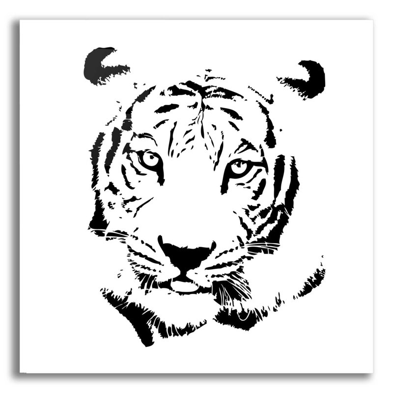 «Tiger» par GraphINC, H 12 po x l 12 po x P 0,13 po