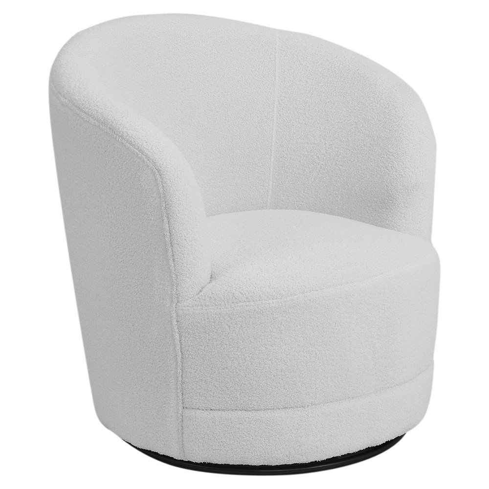 Latitude Run Faux Fur Accent Swivel Chair | Wayfair.co.uk
