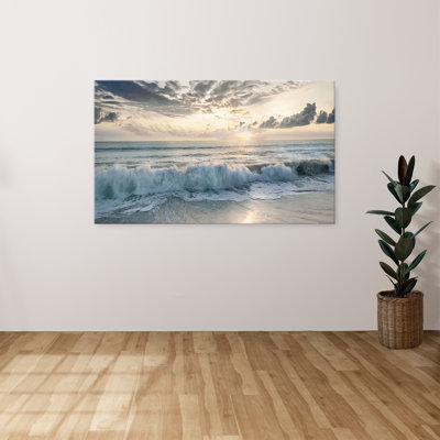 "Soft Tides I" by Mike Calascibetta Print on Canvas