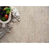 Tranquility flatweave Wool/Mohair Beige Area Rug