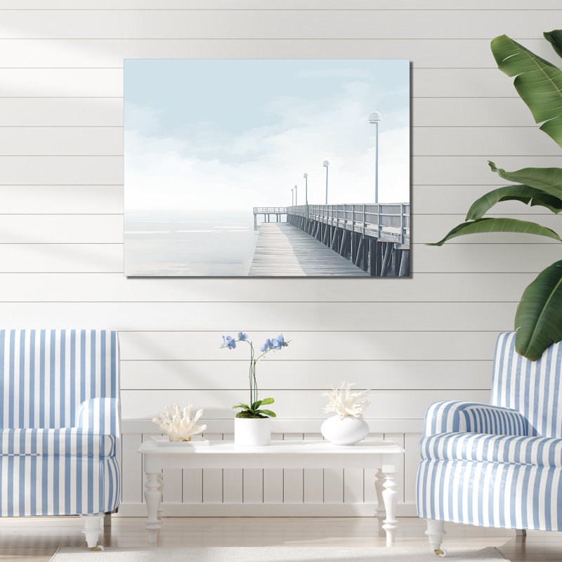 Rathbone - plage et océan, art mural sur toile, H 12 po x l 20 po x P 1 po, Toile tendue