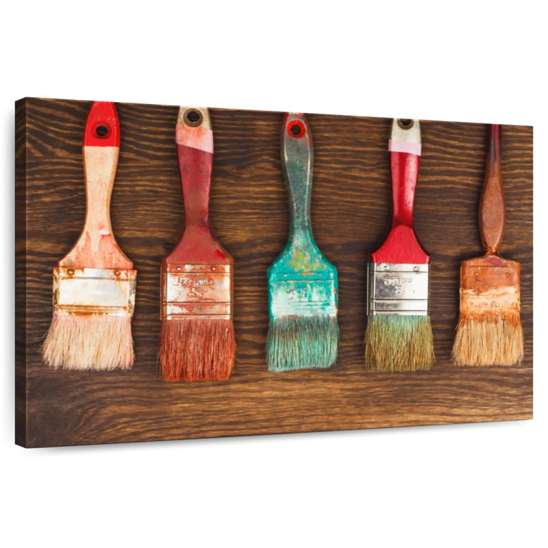 Old Paint Brushes, 20" H x 30" W