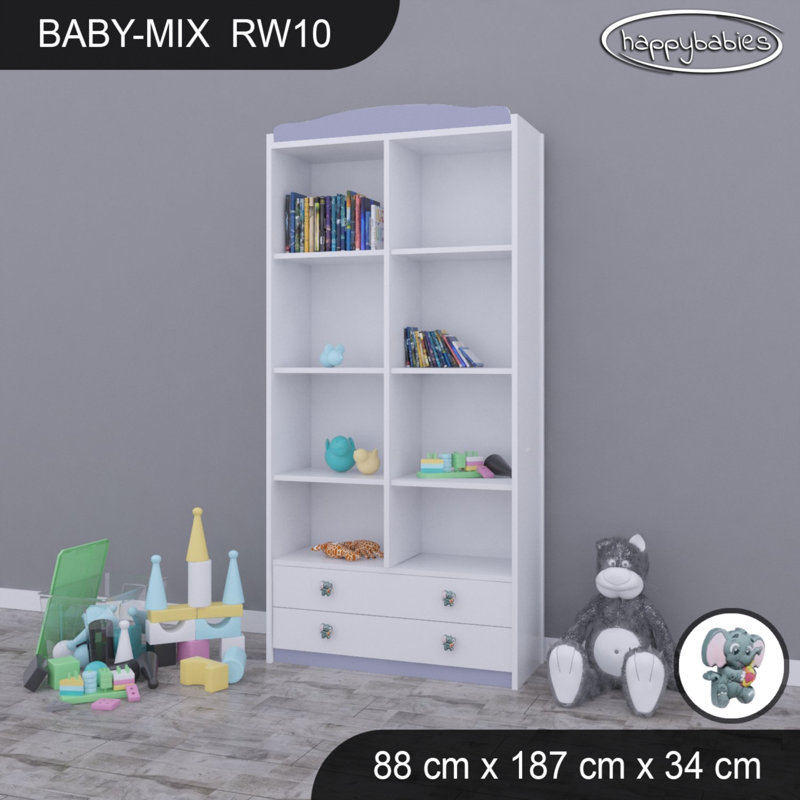 Baby Mix 187cm H X 88cm W Kids Cube, Grey
