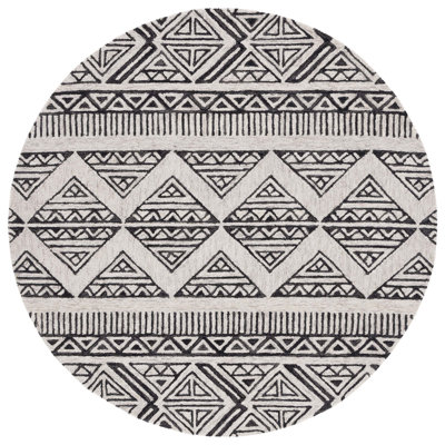 Armanii Metro Hand Tufted Wool And Cotton With Latex Geometric Rug