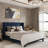 Upholstered Bed with Square Tufting and Wingback-90790606-90790602