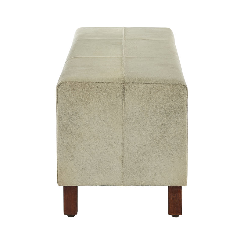 Eden Genuine Leather Upholstered Bench