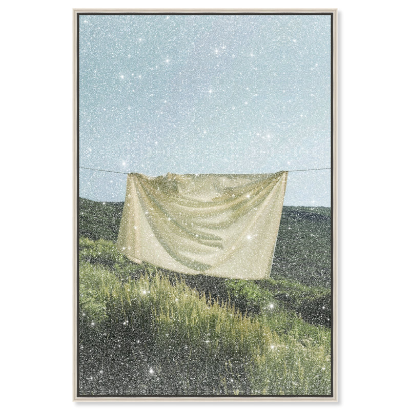 Floating Cotton I Print by Oliver Gal, 16"H x 11"W, Silver Floater Frame
