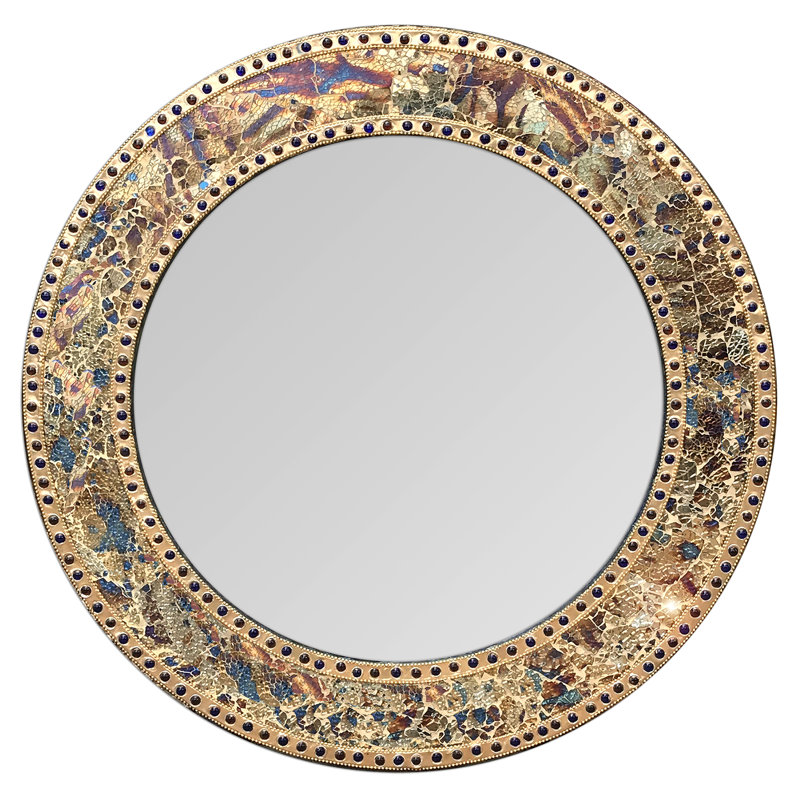 Miroir mural Cobberas, Doré en feu