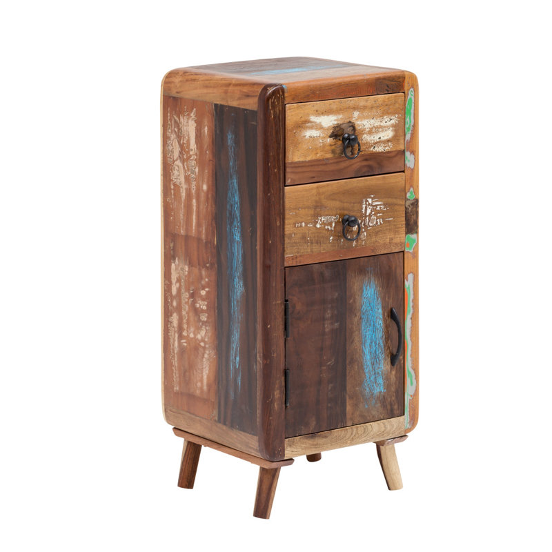 Alethea Solid Wood Freestanding Bathroom Cabinet