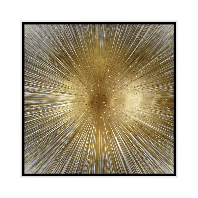 «Radiant», impression sur toile tendue, H 12 po x l 12 po x P 1,5 po, Toile avec cadre blanc