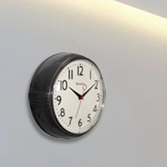 Fausley Wall Clock, Black