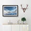 Winter Mountain Reflection - Picture Frame Painting Print-55612996-55612995