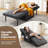 4-In-1 Multi-Function Folding Ottoman Breathable Linen Couch Bed With Adjustable Backrest & Pillow-541366464