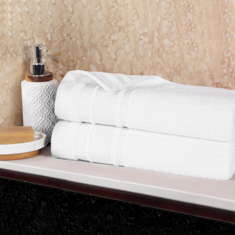 Drap de bain en coton Graden, Blanc