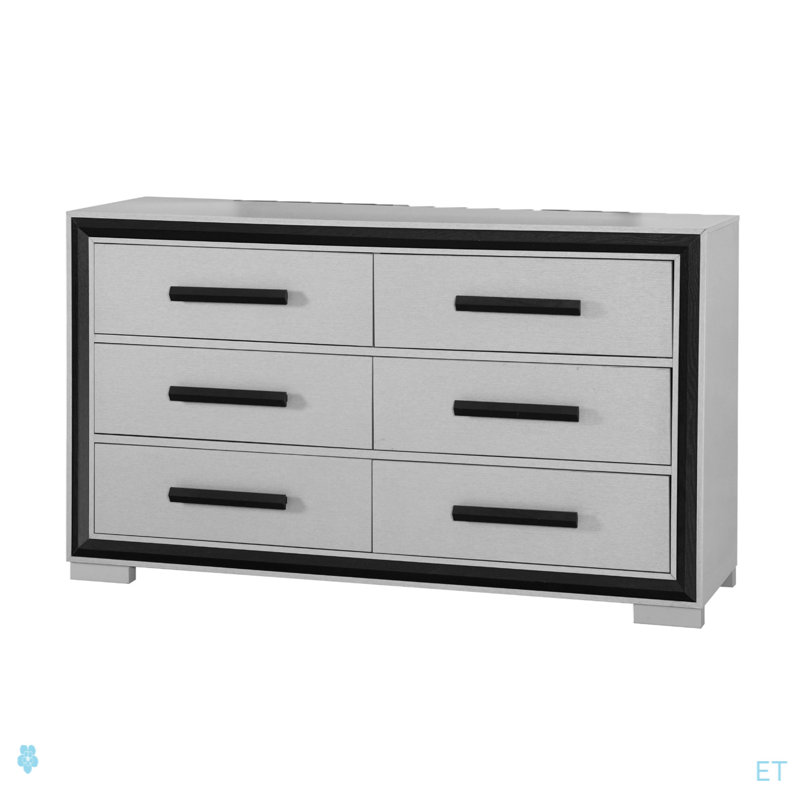 ADELAIDE DRESSER, Noir/gris