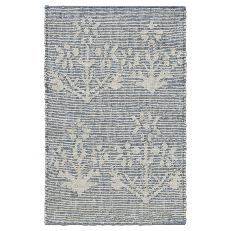 Tapis d'intérieur en jute Heidi, Bleu, 2 pi x 3 pi