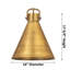 Luminaire suspendu à cordon en métal 1 lumière 10 po Coterie Newton-991944435-991944432