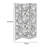 Sikeston 52 " W x 70.25 " H 3 - Panel Solid Wood Folding
