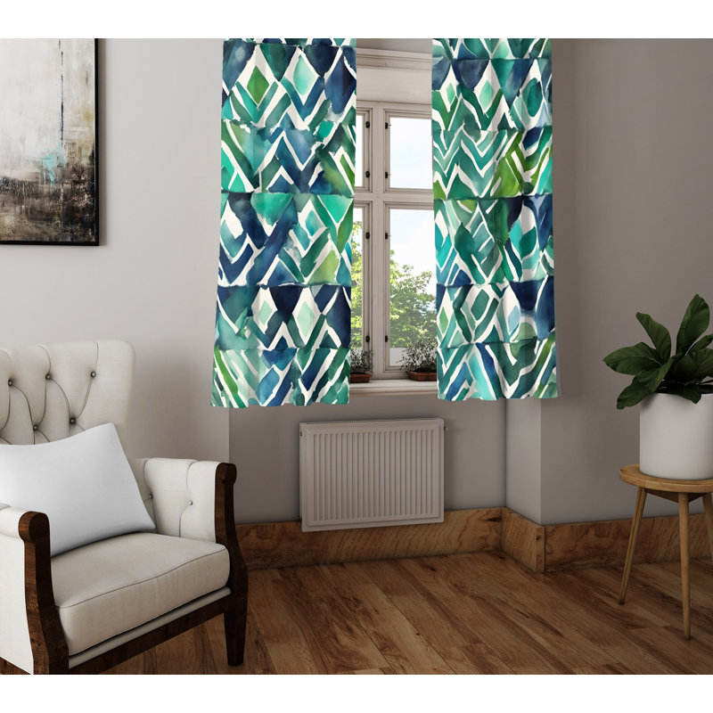 Semi Sheer Curtain Pair, 40" W x 61" L