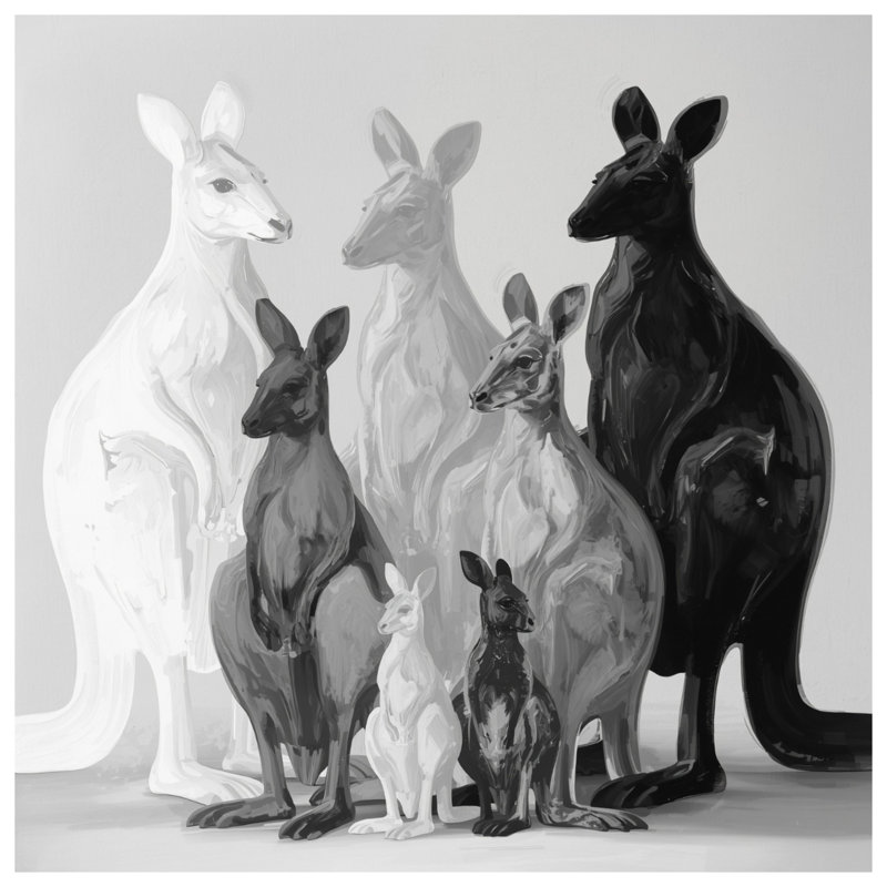 Group Of Kangaroos Comforter, King