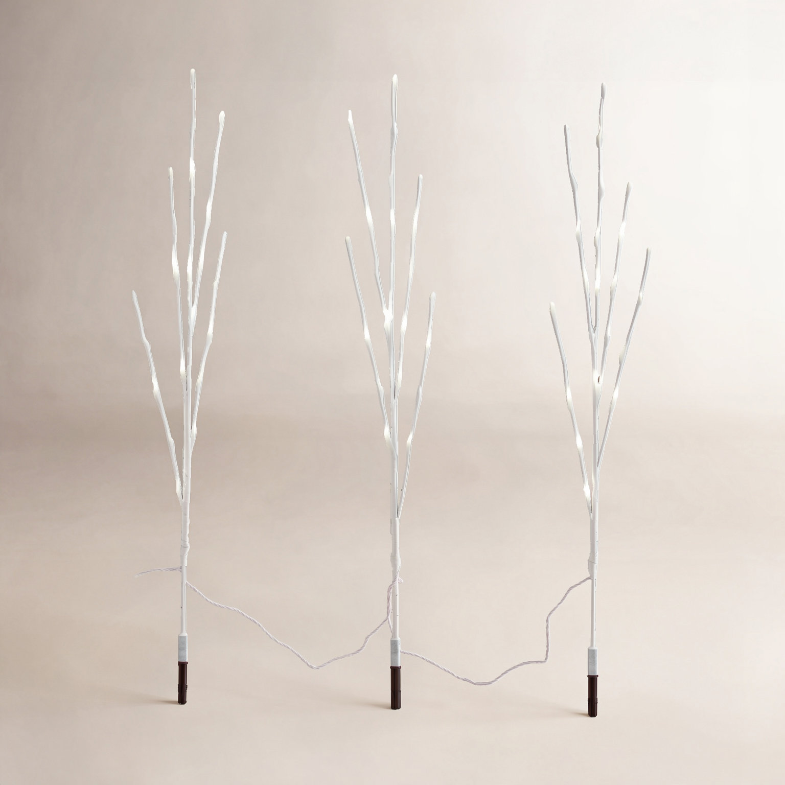48" LED Twig Pathway Stake Light Set, 75, 48"