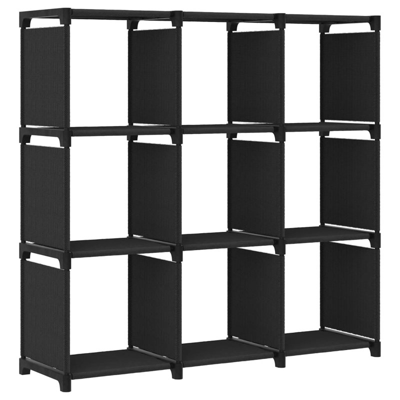 Infield 103cm W Metal Shelving Unit, Black