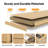 Stackable 2-Drawer Dresser, Multi-Purpose Storage Closet Cube for Bedroom, Storage Cabinet for Entryway, Nightstand Sofa Beside Table Drawer Chest, 15.8 in, Oak-383769440