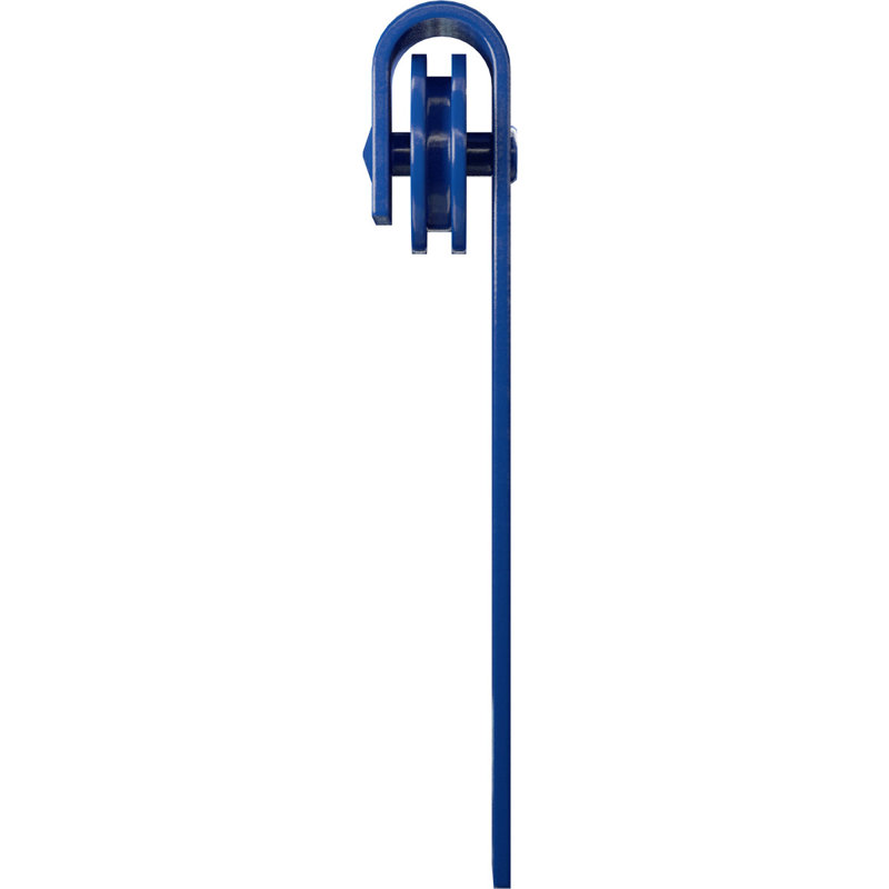 Ensemble de quincaillerie de porte de grange simple standard Premium J-Strap Roller Hanger, Ruban bleu