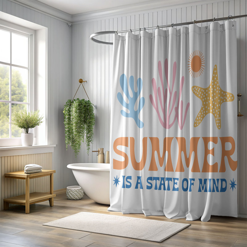 Tatiara Shower Curtain, 74"H x 71"W